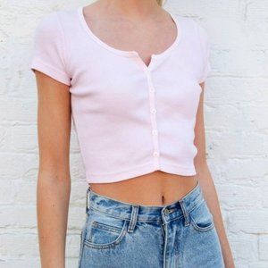 light pink shirt, brandy melville, one size